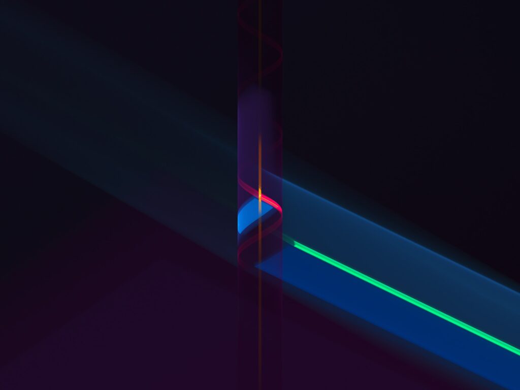 An image of multi-colored laser indicating laser cavity removal in Austin, TX