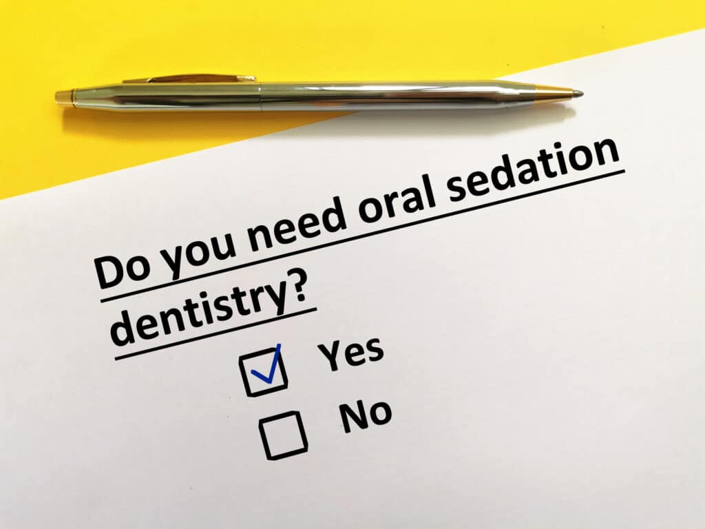 Austin sedation dentist questionnaire